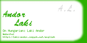 andor laki business card